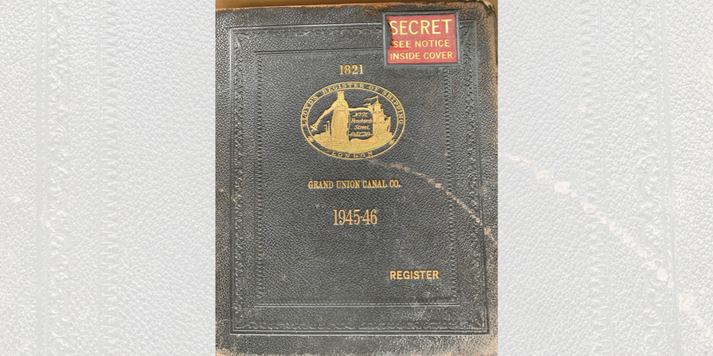 S.J. Wright, Own Photograph, taken 25 April 2025 – 1945-46 Register Book, q HE 561 L7, Blaydes Marit
