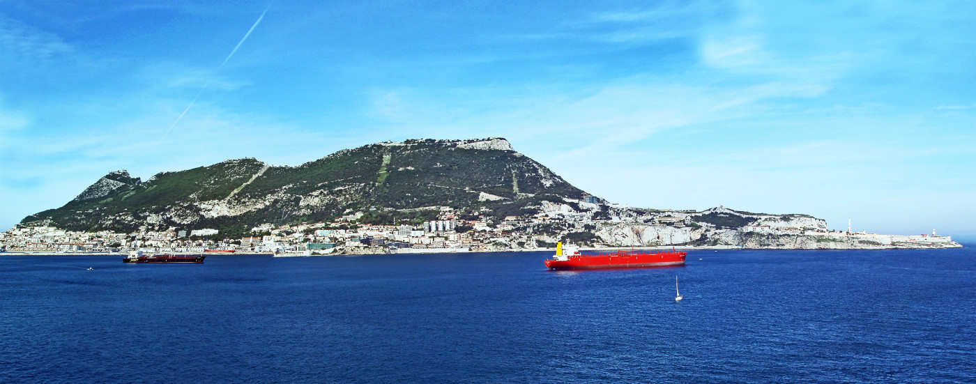 Gibraltar from Bay of Gibraltar