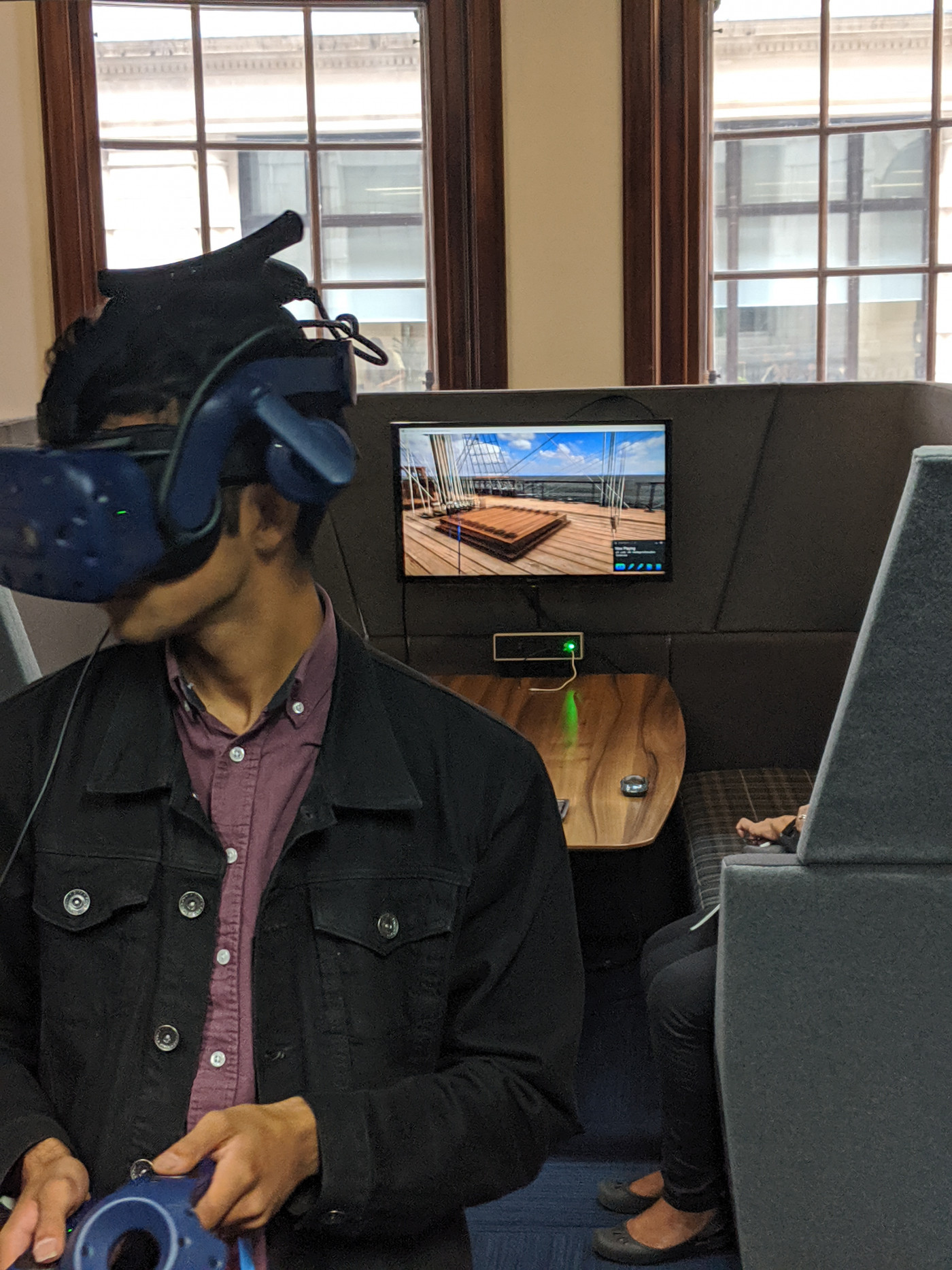 Person enjoying vr experience 1