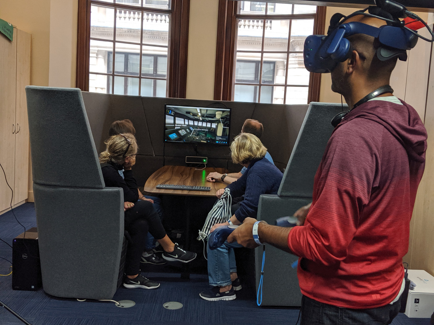 Person enjoying vr experience 2