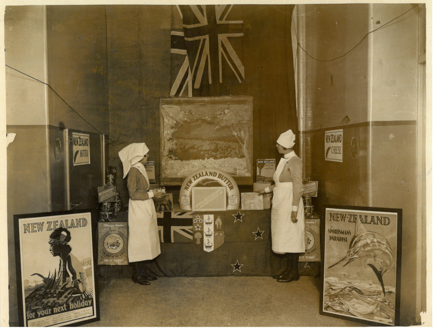 Picture 13 - Dreadnought nurses at the Christmas exhibition stand 1929 