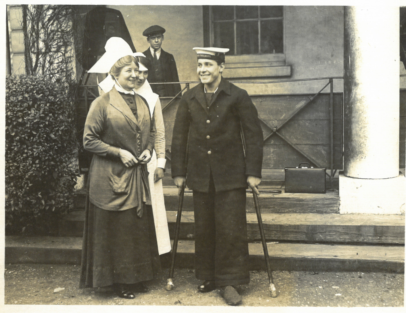 Picture 17 - Matron Alice Hall at medal ceremony Dreadnought 1915
