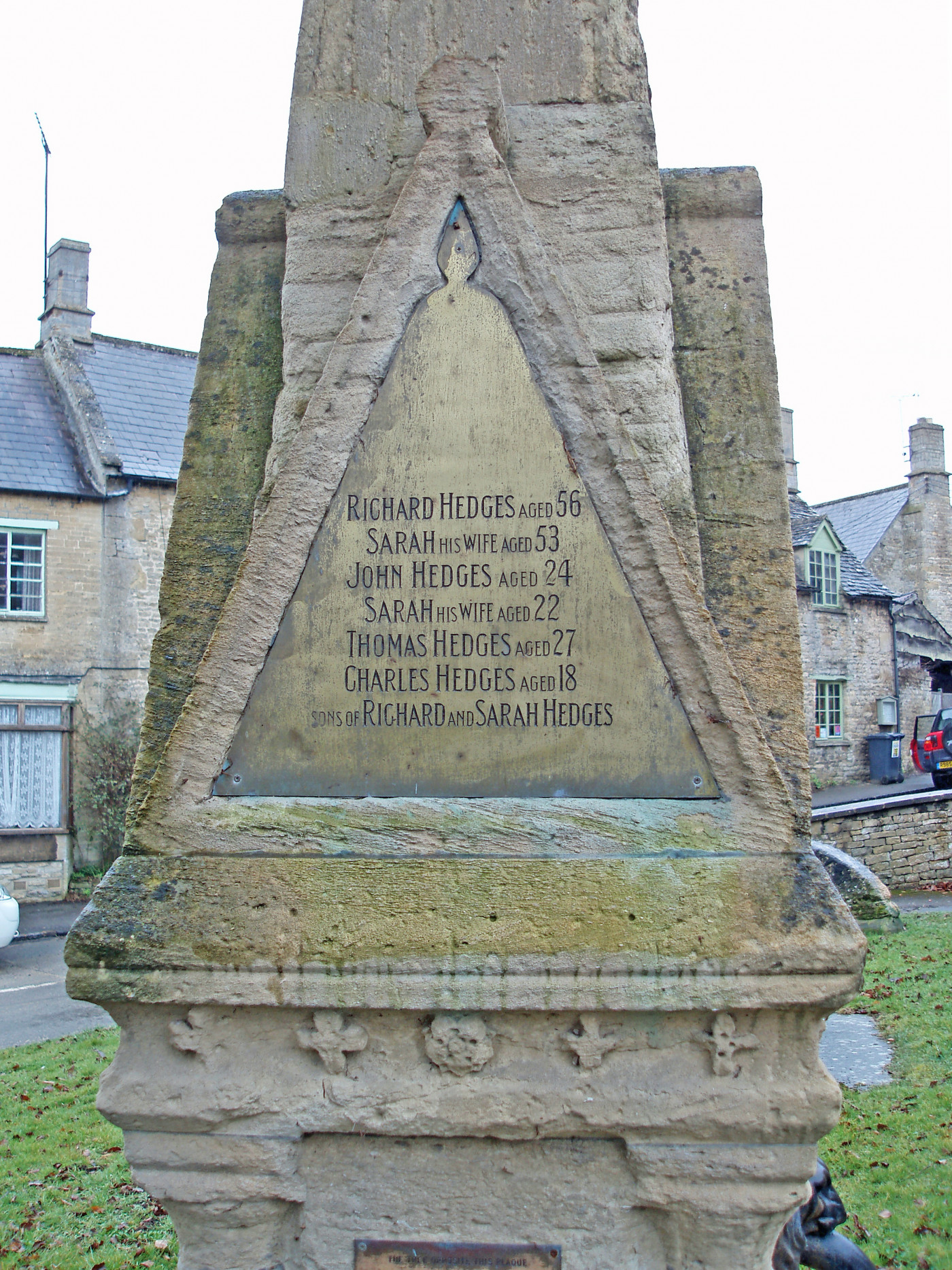Plaque, Shipton-under-Wychwood monument
