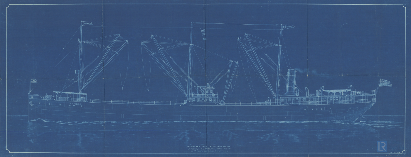 Plan of Outboard Profile for City of Wilmington, May 1912
