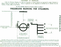 Freeboard marking for steamers