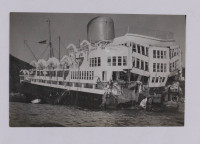 Profile view of Magdalena looking towards her stern