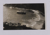 Birds eye view of the portion of Magdalena stranded on the beach