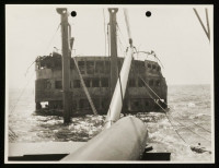 View of Seistan's partially submerged foredeck