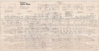 Profile and deck plan for the cargo ship, Seistan, 21st August 1957