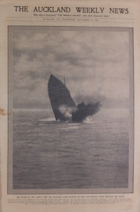 This is the cover for the special edition of the Auckland Weekly News, covering the loss RMS Tahiti, dated 10th September 1930