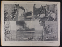 These photographs document the attempts by the crew to pump and bail out water from Tahiti, as her passengers and cargo were loaded into the lifeboats