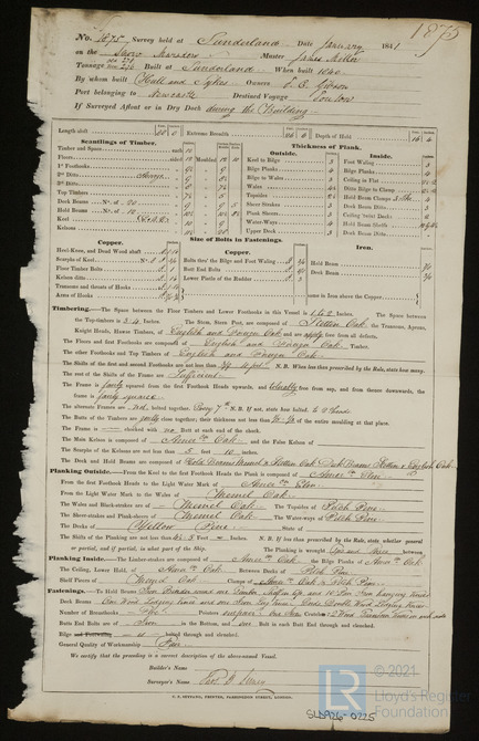 Survey Report For Marsdens January 1841 | Documents | Archive & Library ...
